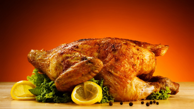 Whole chicken lemons greens orange free wallpaper - medium preview image