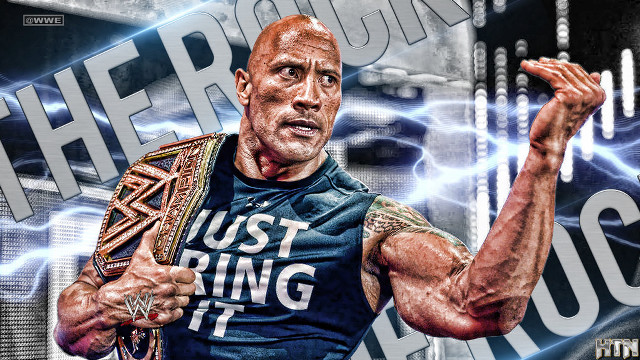 The rock wrestling belt lightning free wallpaper - medium preview image