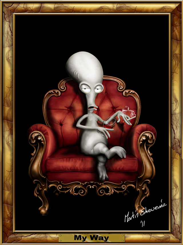 Cartoon character red chair white free wallpaper - medium preview image