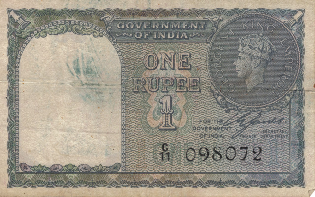 One rupee note portrait man free wallpaper - medium preview image