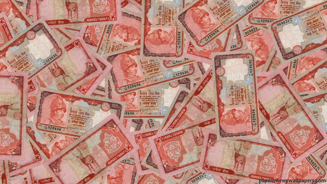 Money tablecloth man laying on free wallpaper - medium preview image