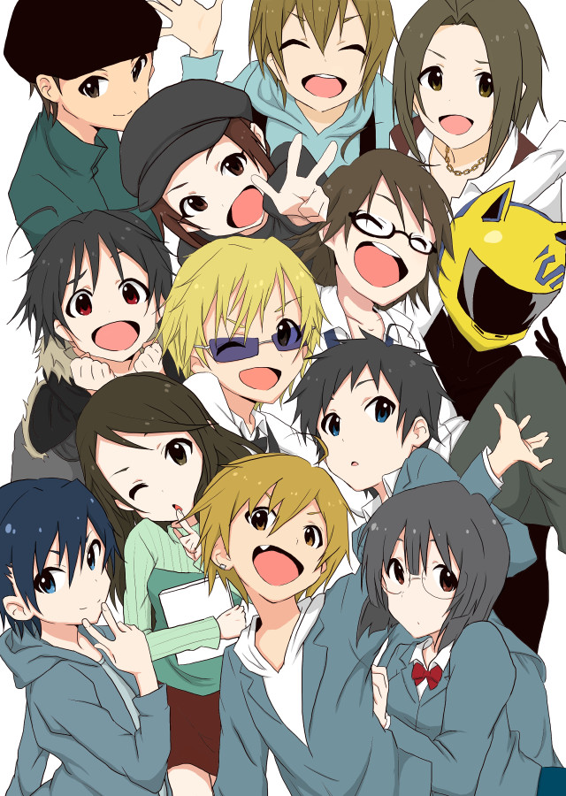 Group hats glasses posing picture free wallpaper - medium preview image