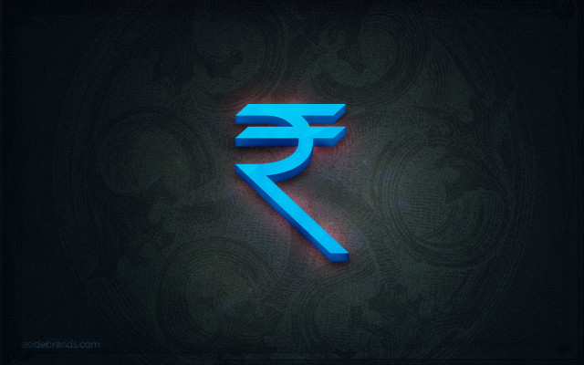 Blue seven symbol black paisley free wallpaper for desktop - medium preview image