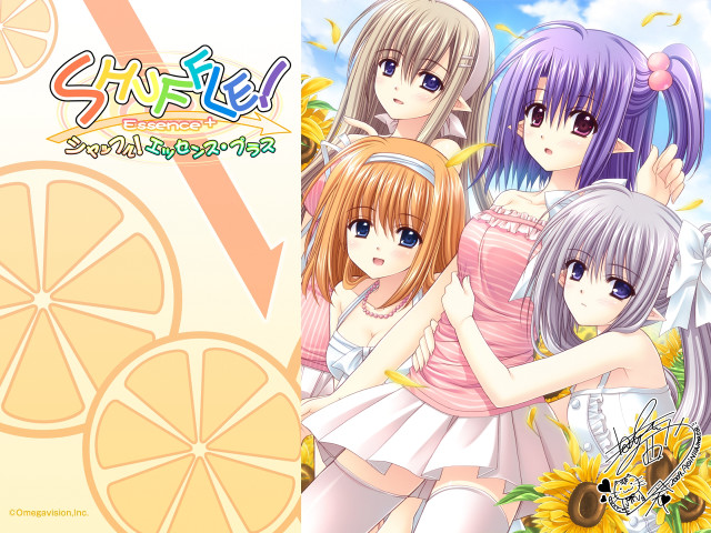 Girls lemon slice sunflower group free wallpaper - medium preview image