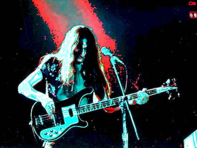 Man long hair guitar stage #8 free wallpaper - medium preview image