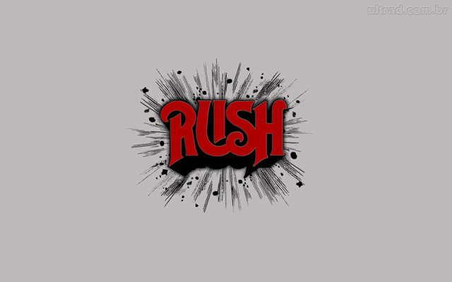 Red black logo rush splattered free wallpaper - medium preview image