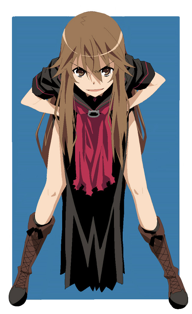 Woman longhair blackshirt redscarf portrait free wallpaper - medium preview image
