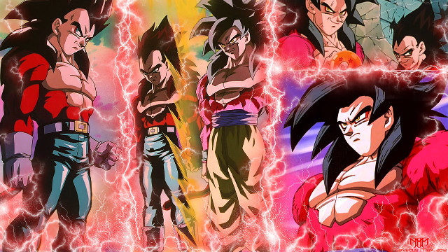 Anime characters lightning red background free wallpaper - medium preview image