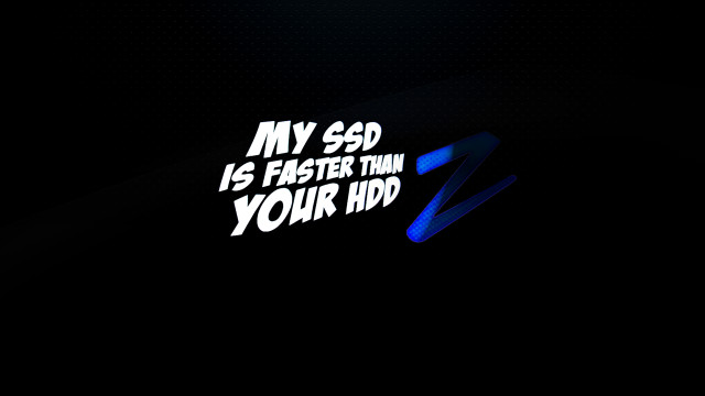 Black background blue white text free wallpaper - medium preview image