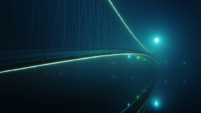 Bridge light night moon starry free wallpaper - medium preview image