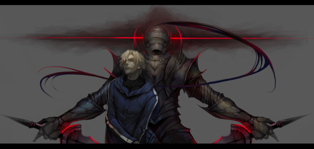 Man sword demon outfit warrior free wallpaper - medium preview image