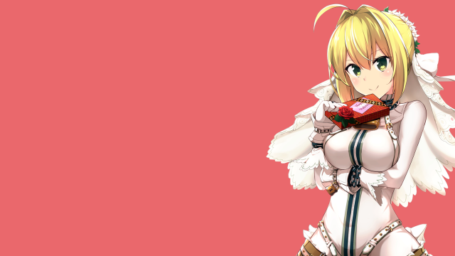 Anime girl angel wings red free wallpaper - medium preview image