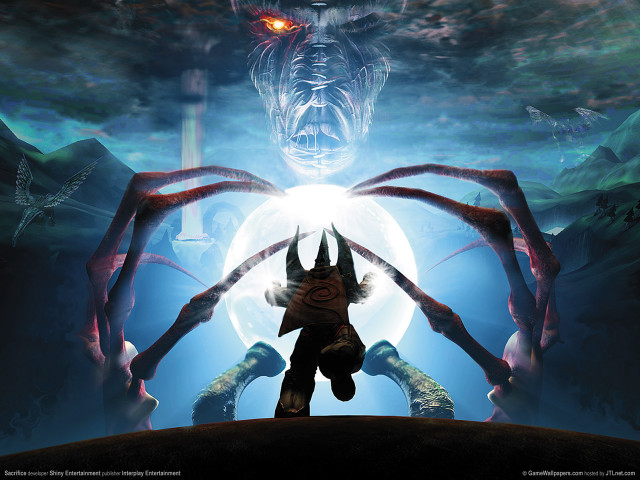 Giant spider glowing eye computer free wallpaper - medium preview image