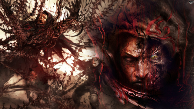 Man hood demon background blood free wallpaper - medium preview image