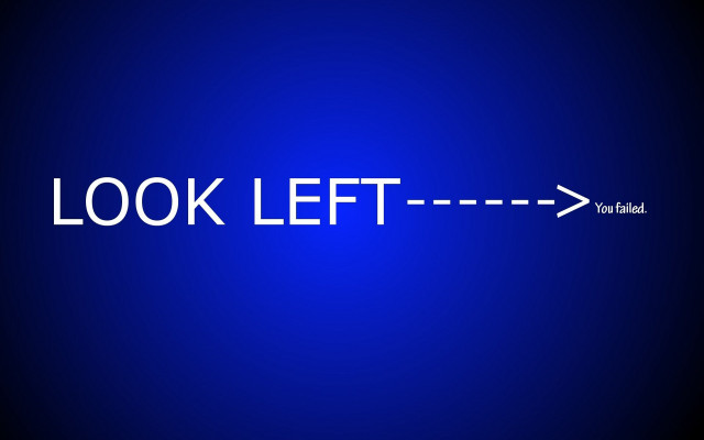 Blue background white text arrow free wallpaper - medium preview image