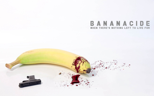 Banana bite knife blood spatula free wallpaper - medium preview image