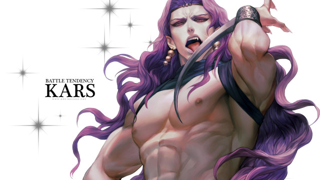 Woman purple hair knife sword free wallpaper - medium preview image