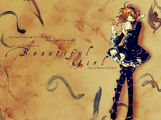 Woman black dress black cat free wallpaper - medium preview image