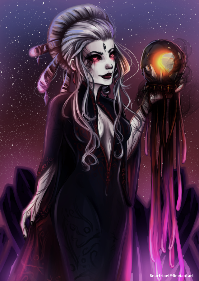 Creepy woman holding jellyfish image free wallpaper - medium preview image