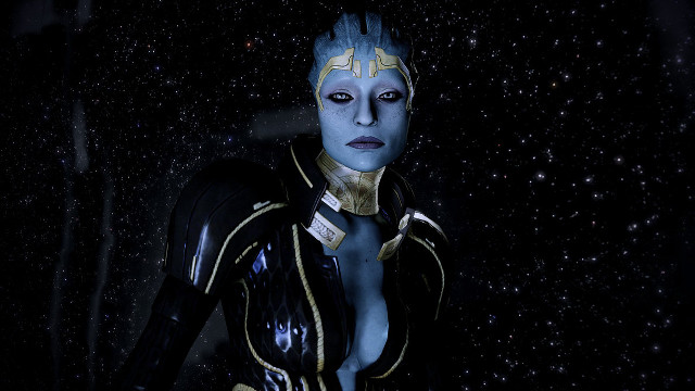 Woman space suit dark stars free wallpaper - medium preview image