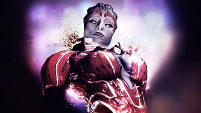 Man red suit purple background #2 free wallpaper - medium preview image