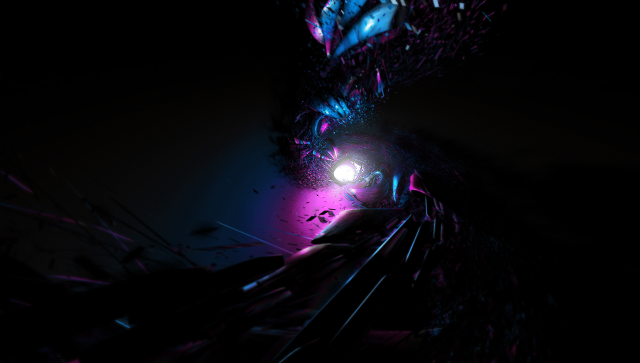 Person standing dark flashlight purple free wallpaper - medium preview image