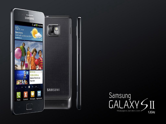Samsung galaxy sii black background free wallpaper - medium preview image