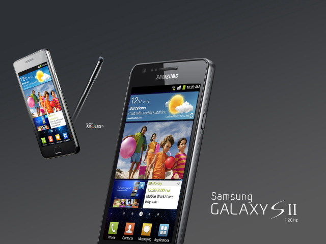 Samsung galaxy sii phone pen free wallpaper - medium preview image