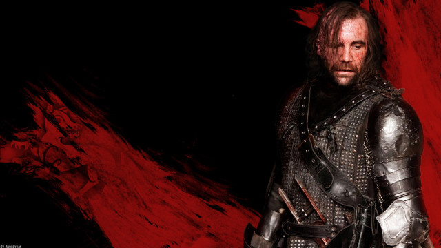 Man armor red background sword free wallpaper - medium preview image