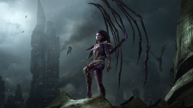 Woman rock dark city tentacles free wallpaper - medium preview image