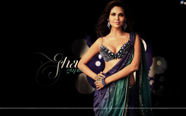 Woman sari posing picture hands #2 free wallpaper - medium preview image
