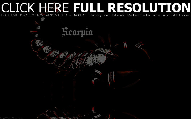 Black background red white text free wallpaper - medium preview image