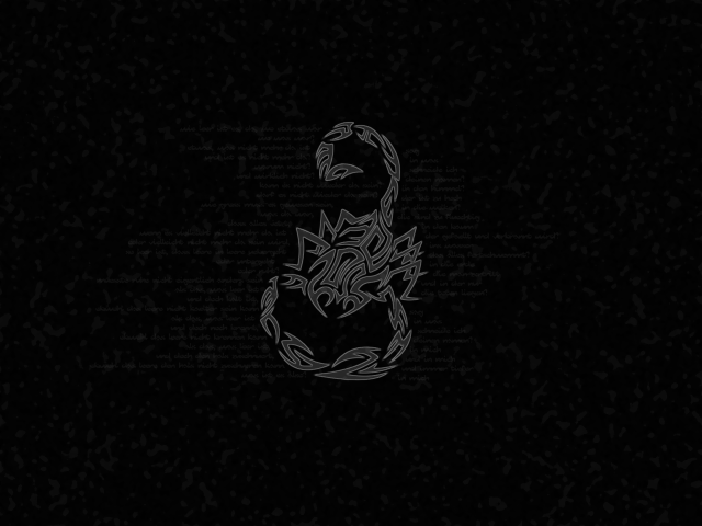 Black white scorpion black background free wallpaper - medium preview image