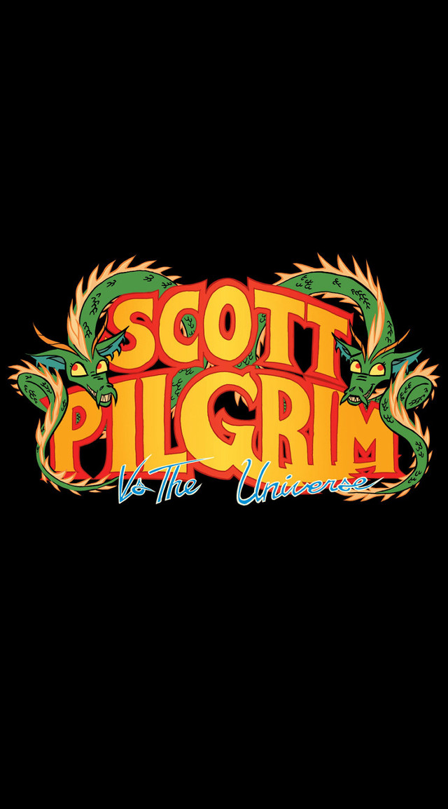 Black background scott pilgrim logo free wallpaper - medium preview image
