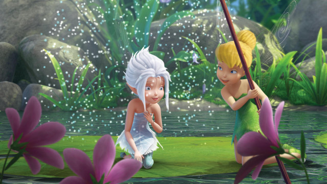 Cartoon characters fishing pond lily free wallpaper - medium preview image