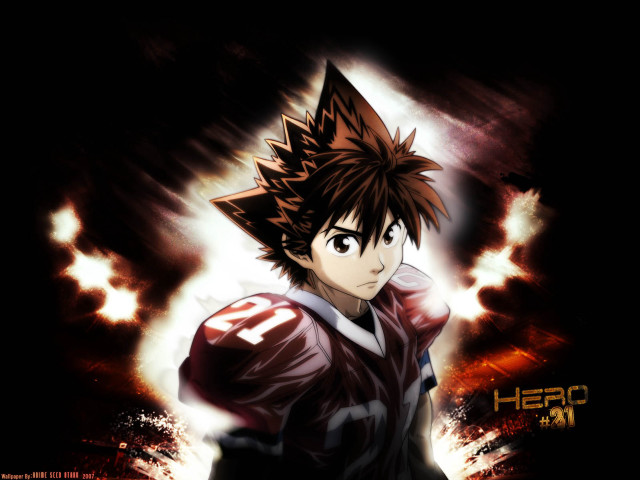 Anime black hair red shirt free wallpaper for desktop - medium preview image