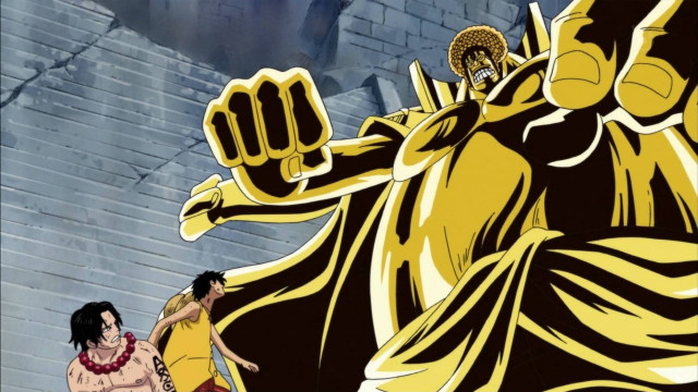Cartoon man woman giant statue free wallpaper - medium preview image