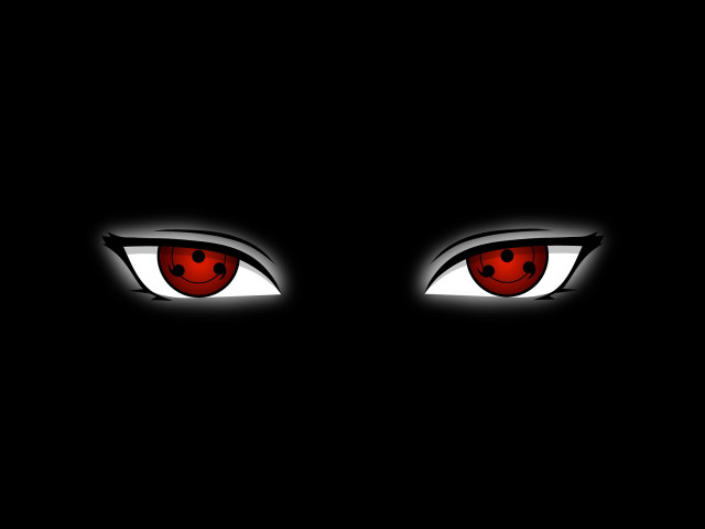Red eyes glowing dark background free wallpaper - medium preview image