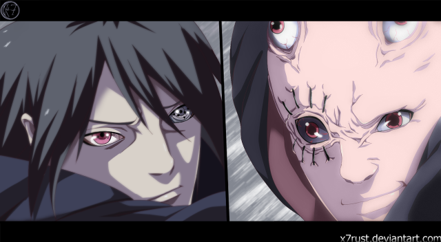 Anime characters red eyes black #2 free wallpaper - medium preview image