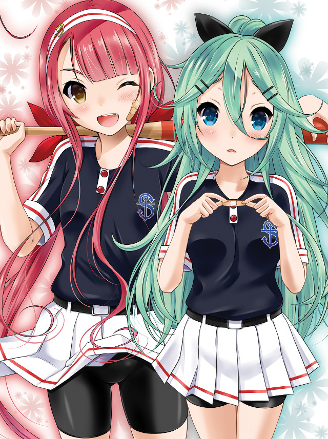 Anime girls blue eyes long free wallpaper - medium preview image