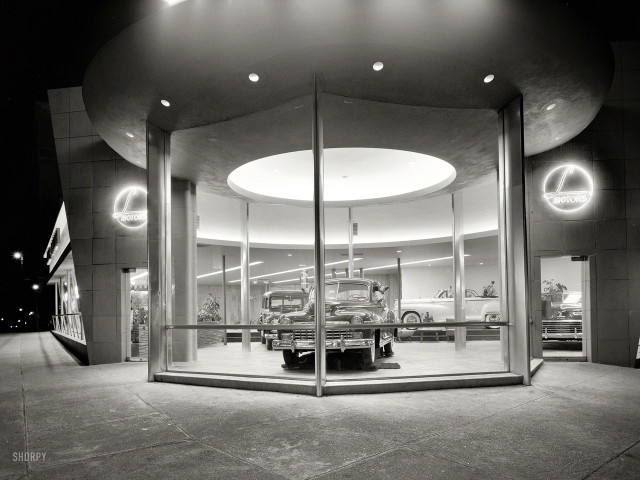 Car showroom window reflection glass free wallpaper - medium preview image
