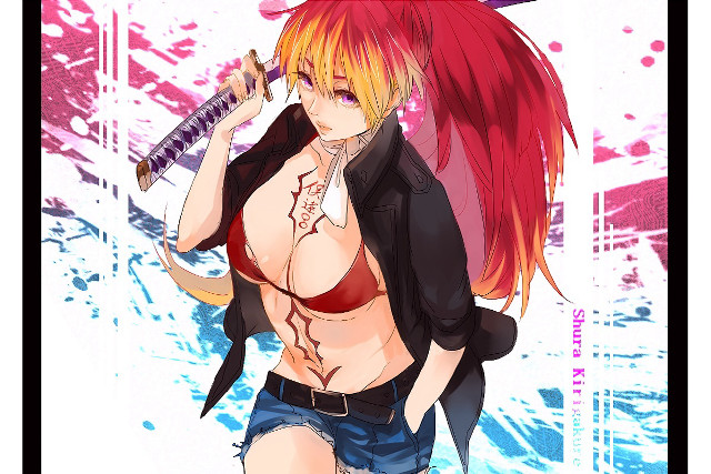 Woman sword jacket shoulder heroic free wallpaper for desktop - medium preview image