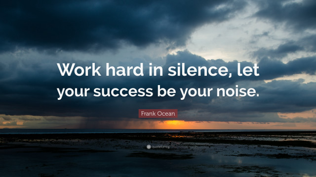Inspirational work hard silence success free wallpaper - medium preview image