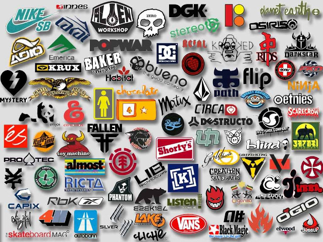 Maximalism stickers logos colorful parody free wallpaper - medium preview image