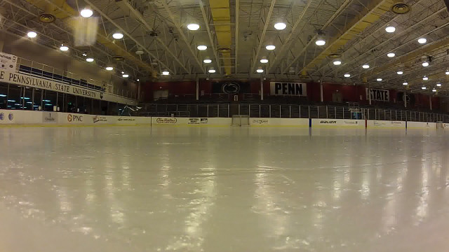 Hockey rink lights bench goal free wallpaper - medium preview image