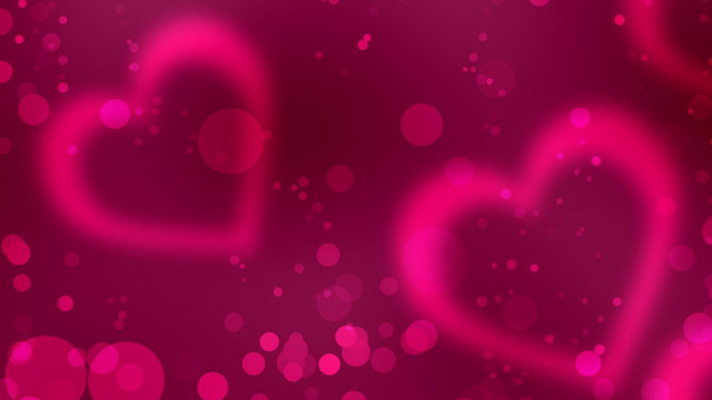 Pink background hearts bubbles middle #2 free wallpaper - medium preview image