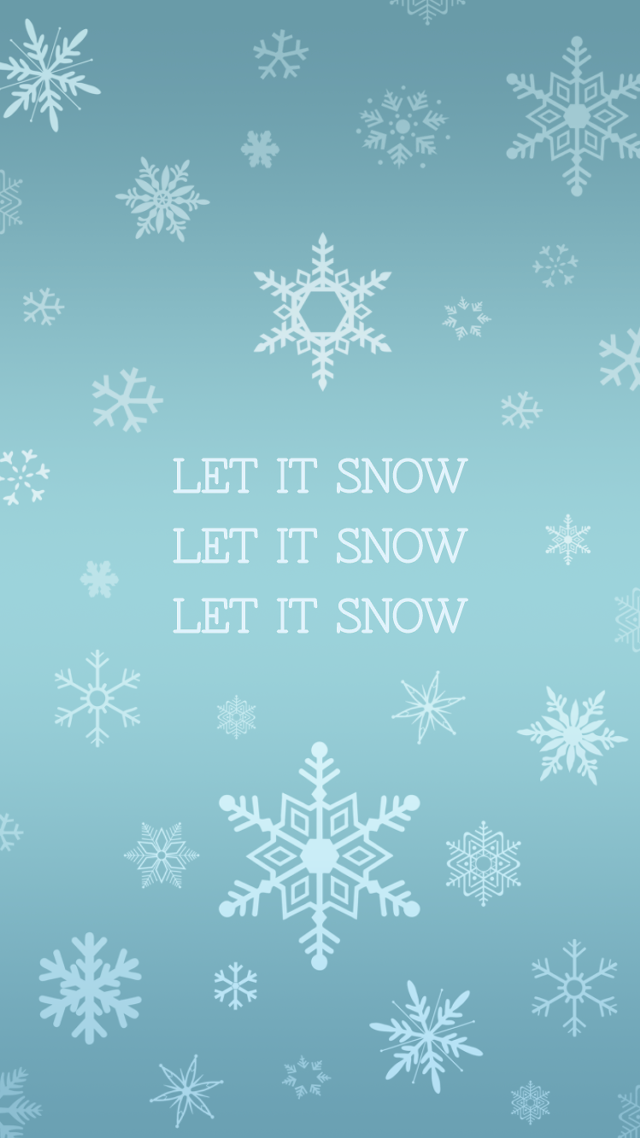 Blue background snowflakes quote let free wallpaper - medium preview image