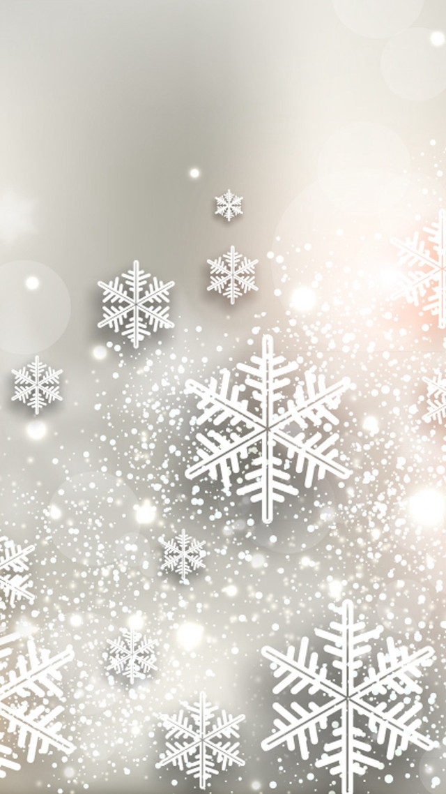 Snowflake falling gray background white free wallpaper - medium preview image