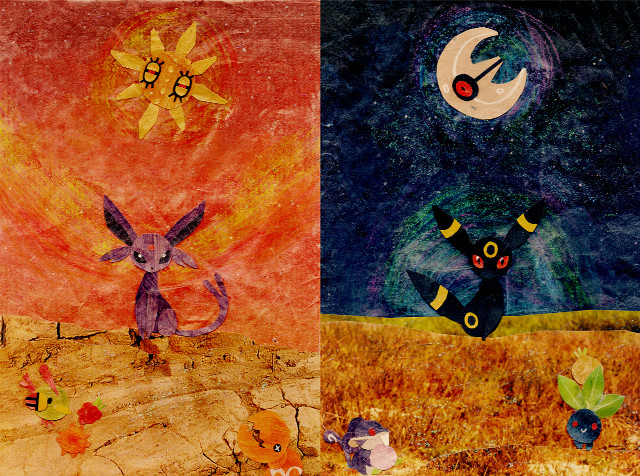Rabbit cat field fullmoon bird free wallpaper - medium preview image
