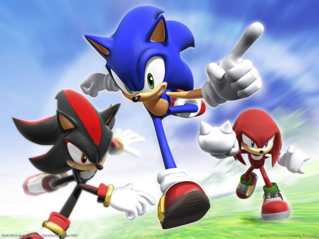Sonic knuckles cartoon scene sky free wallpaper - medium preview image